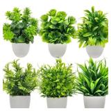 1PC Artificial Plant with Plastic Pot for Home...