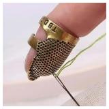 1 PC Adjustable Vintage Sewing Thimble,...