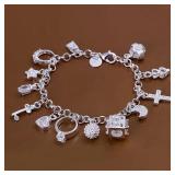 1 PC Fine 925 sterling silver plated Noble Nice...