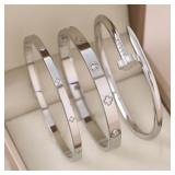 3pc 18K Gold Plated Stainless Steel Stackable...