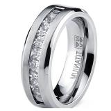 Fashion Stainless Steel Couple Engagement Rings...