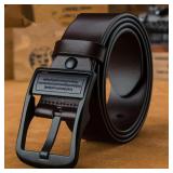 1 Pcs New Leather Cowhide Men's Belt Fashion...