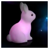 Colorful Rabbit Night Lights for Children Baby...