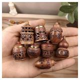 Wood Hollow Carved Aromatherapy Bottle Mini...