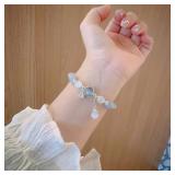 Unique Dreamy Blue Moonstone Cat Eye Pendant...