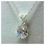 Huitan Water Drop Cubic Zirconia Crystal...