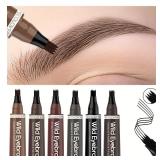 2 pcs 6 Colors 1pc Eyebrow Pen Waterproof 4...