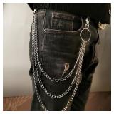 Metal Belt Chain HipHop Rock Punk Hook Trousers...