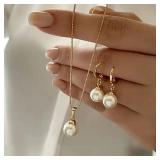 Fashion Elegant Imitation Pearl Pendant Jewelry...