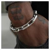 Titanium Steel Hip-hop Bracelet OT Buckle Punk...