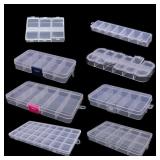 32 Compartment Plastic Storage Organizer Box...