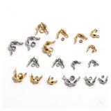 100pcs/lot Stainless Steel Gold Plated...