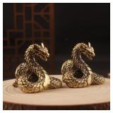 Retro Brass Europe Ancient Beast Flying Dragon...