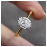 Huitan Trendy Women Wedding Rings Luxury Two...