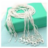 10PCS LOT Wholesale 925 Sterling silver plated...