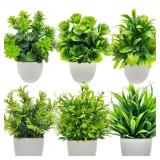 1PC Artificial Plant with Plastic Pot for Home...