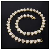 ZAKOL 45CM New Hip Hop Tennis Chain Bracelet...