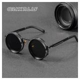 CRIXALIS Polarized Round Sunglasses ND9...
