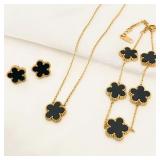 3-Piece Set of Plum Blossom Five-Leaf Flower...