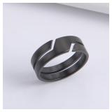 Skyrim Stainless Steel Ring for Men Women Black...