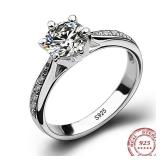 Luxury 925 sterling silver plated Classic Ring...