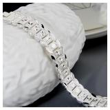 925 Sterling silver plated 8-inch Classic...