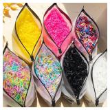 500 pcs Girls Colourful Disposable Rubber Band...