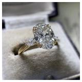 1 PC Huitan Simple Oval Cubic Zirconia Wedding...