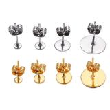 100pcs 12mm Stainless Steel Blank Post Earring...