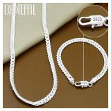 DOTEFFIL 925 Sterling silver plated Inch 6mm...