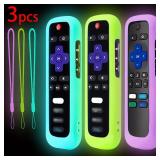 3 piece set of luminous silicone remote control...