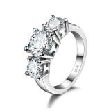 Hot Sale 925 Sterling silver plated Color 3 CZ...