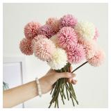 5Pcs Hydrangea Artificial Flowers Bouquet For...