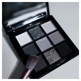 9 Colors Eye shadow Palette, Dark Black Grey...