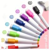 8 Colors Mini Whiteboard Markers With Eraser...