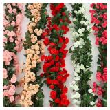 Rose Artificial Flower Vine For Wedding Garland...