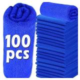 100pcs Microfiber Cleaning Cloths Lint Free...