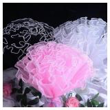 28cmx4yard Flower Wrapping Paper Gold silver...
