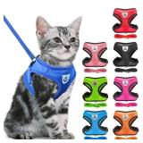 1 PC Cat Dog Harness with Lead Leash Adjustable...