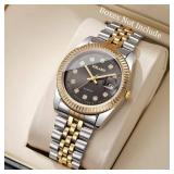 Luxury Rhinestone Men Business Watches Fashion...