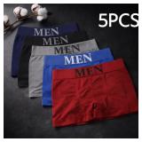 5 Pcs Menï¿½s Boxer Briefs Breathable Soft...