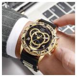 1 PC Menï¿½s Watch Fashion Silicone Band Analog...