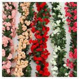 Rose Artificial Flower Vine For Wedding Garland...