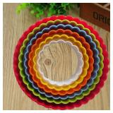 5pcs Plastic Cupcake Round Shape Cookie Cutter...
