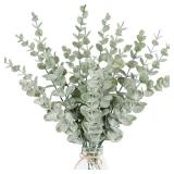 10pcs 38cm Eucalyptus Stems Artificial...
