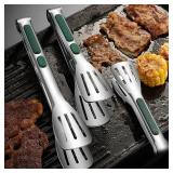 1pc 9 inches Non Slip Stainless Steel Food...