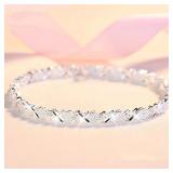 925 Sterling silver plated Bracelet Fashion...