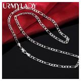 75cm 925 sterling silver plated 30 Inches fine...