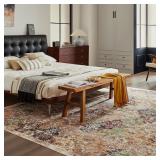 $67 Area Rug 5x7 Machine Washable Non Slip Rug Vin