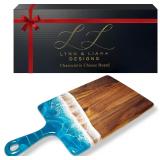 $74 Lynn & Liana Medium Acacia Cheese Board | Wood